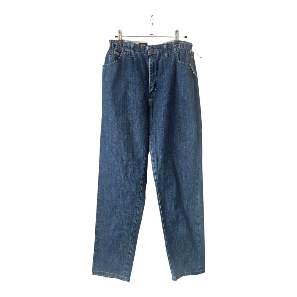 NWT lee Relaxed Fit Tapered Leg Mid Rise Womens Jeans Size 12 Long